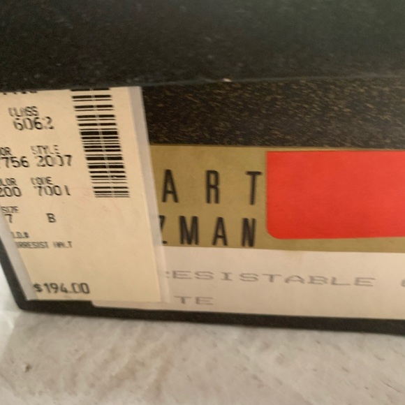 Stuart Weitzman satin black evening dress shoes in size 7 - Picture 9 of 9